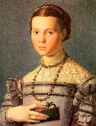 Agnolo Bronzino Portrait of a Young Girl with a Prayer Book oil painting